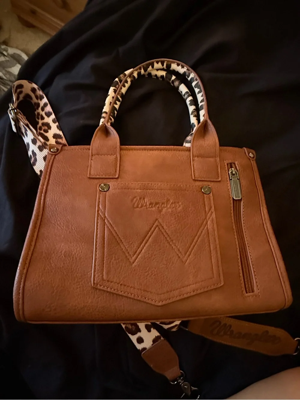 Wrangler Leopard-Print Purse